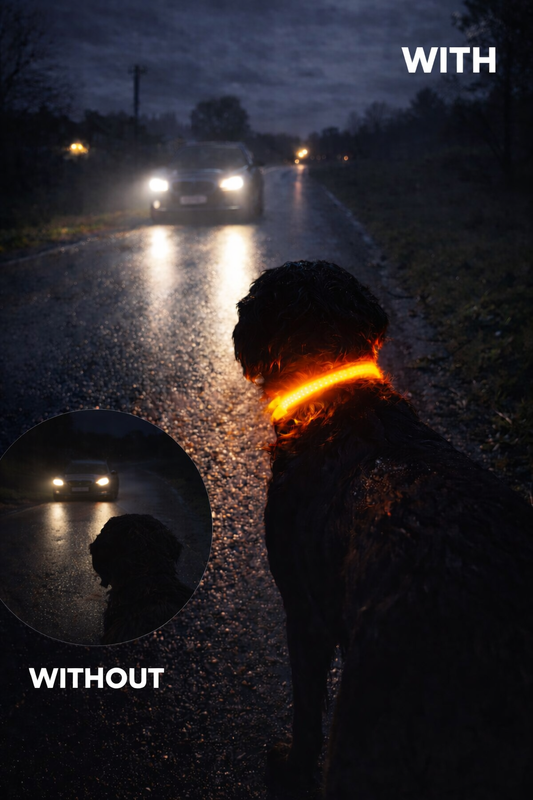 Furivos™ LED Dog Collar – Night Visibility